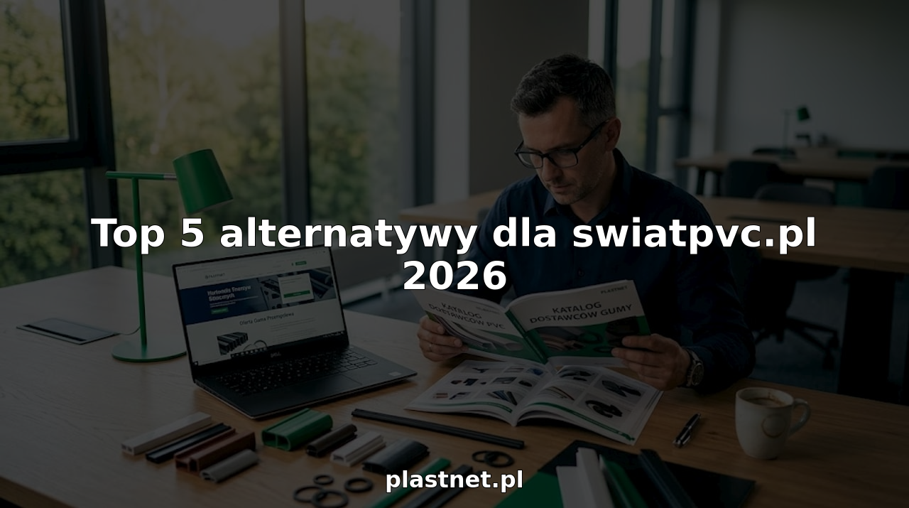 Mężczyzna przegląda w biurze katalogi różnych dostawców, porównując oferty.