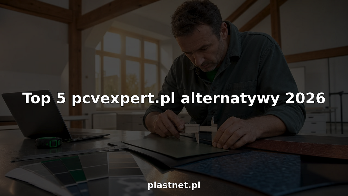 Mężczyzna sprawdza wymiary przemysłowych arkuszy z tworzywa sztucznego w biurze warsztatu.