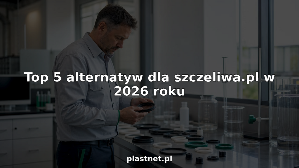 Pracownik sprawdza uszczelki gumowe na stanowisku roboczym.