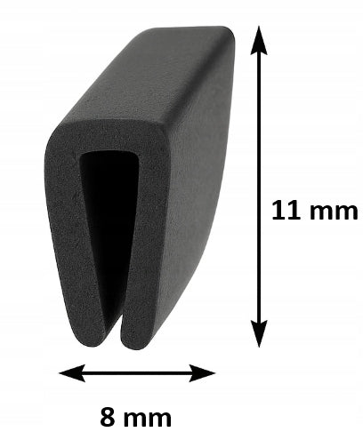 4–5 mm profil 11x8 mm