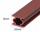 Uszczelka brąz 10x8 mm wymiary