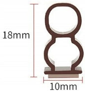 Uszczelka brąz 10x18 mm wymiary