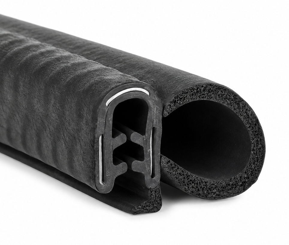Verstärkte Scheibendichtung für Traktoren, Autos, Boote 26x16 mm – EPDM Kantenprofil