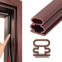 Selbstklebende Türdichtung braun 10 mm – Gummiprofil Außentüren und Fenster