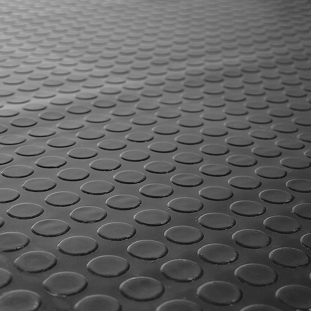 Noppen Anti-Rutsch-Matte Meterware 100x50-650 cm - Gummiläufer Noppenmatte (3mm) als Werkstatt-Boden, Gummi-Matte, Werkbank Auflage u. Boden-Matte - Gummi Matte für Keller, Anhänger