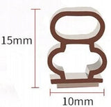 Uszczelka brąz 10x15 mm wymiary