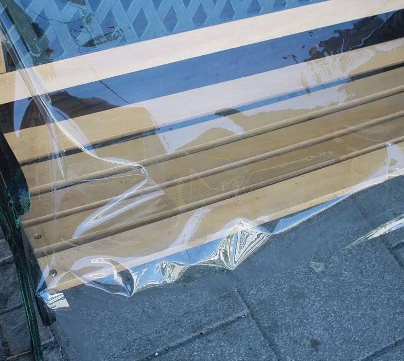 Transparente PVC-Folie, farblos, 140 cm – für Pavillon, Terrasse, Pergola